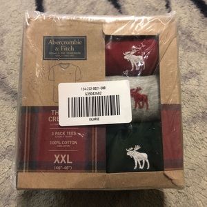 Abercrombie & Fitch 3 Pk Cotton Crew Tees